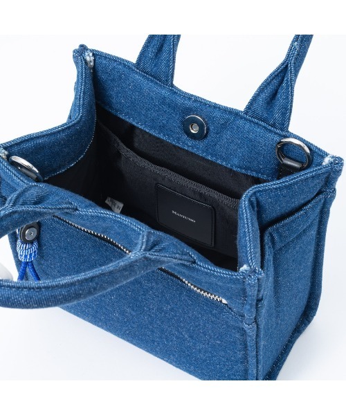 MANIUNO(マニウノ)の「MANIUNO(マニウノ) Denim デニムスクエアミニトート(S)(トートバッグ・メンズ・ネイビー/カーキ・FREE)」の7枚目の写真