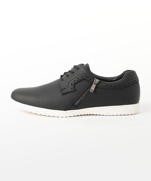 NICOLE CLUB FOR MEN（ニコルクラブフォーメン）の「サイドジッププレーントゥスニーカー（スニーカー・メンズ・その他2/ブラック・27.5cm/25.5cm/26.5cm）」の8枚目の写真