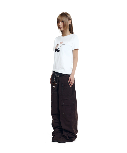 AAKAM(アーカム)の「Shirring Utility Cargo Pants (Brown)(その他パンツ・レディース・その他・1/2)」の6枚目の写真