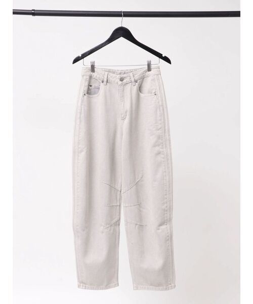 adidas(アディダス)の「【adidas】SST LOOSE DENIM PANTS(デニムパンツ・レディース・ブラック/グレー・SMALL/MEDIUM)」の2枚目の写真