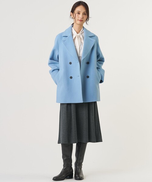 J.PRESS Ladies（J.プレス レディス）の「【レイヤードスタイルに】ヌーディスバックサテン ボウタイ ブラウス（シャツ/ブラウス・レディース・アイボリー系・XS）」の6枚目の写真