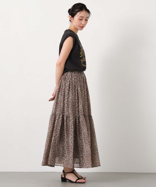 Gready Brilliant(グレディブリリアン)の「レオギャザーマキシ(スカート・レディース・レオパード・38)」の5枚目の写真