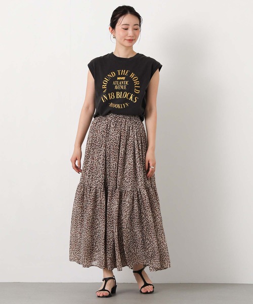 Gready Brilliant(グレディブリリアン)の「レオギャザーマキシ(スカート・レディース・レオパード・38)」の6枚目の写真