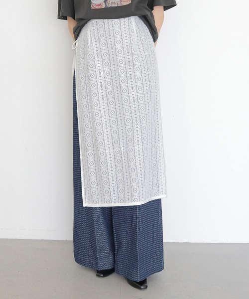 CLEIO(クレイオ)の「【CLEIO】レースSK LACE SKIRT(スカート・レディース・ブラウン/ネイビー/オフホワイト・FREE)」の2枚目の写真