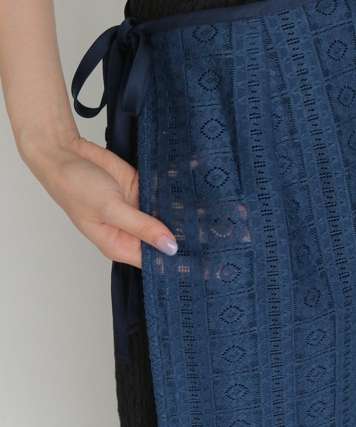 CLEIO(クレイオ)の「【CLEIO】レースSK LACE SKIRT(スカート・レディース・ブラウン/ネイビー/オフホワイト・FREE)」の13枚目の写真