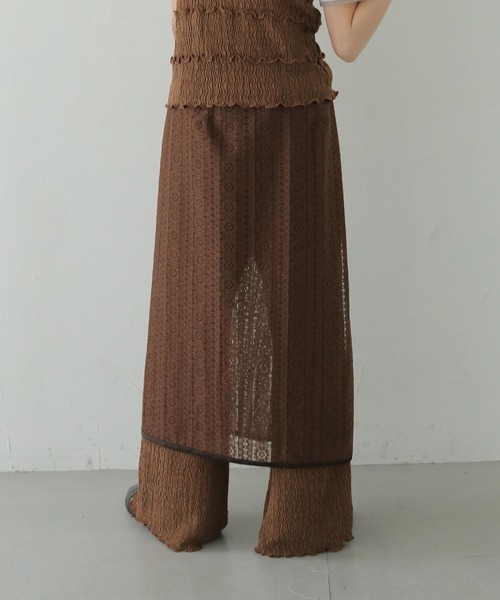 CLEIO(クレイオ)の「【CLEIO】レースSK LACE SKIRT(スカート・レディース・ブラウン/ネイビー/オフホワイト・FREE)」の22枚目の写真