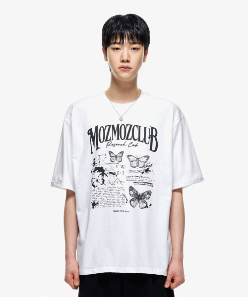 MOZMOZ(モズモズ)の「Research ラップ オーバーフィット 半袖 T シャツ ホワイト(Tシャツ/カットソー・レディース・その他・M/XXL/XL)」の4枚目の写真