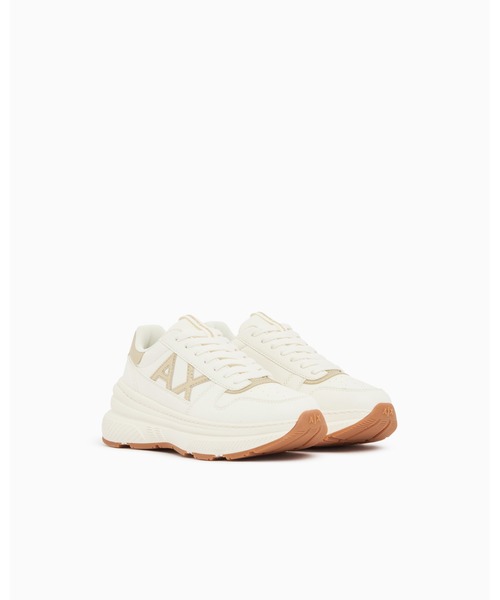 ARMANI EXCHANGE(アルマーニエクスチェンジ)の「【A|X アルマーニ エクスチェンジ】<ZOZO限定>AXロゴ ボリュームソールスニーカー(スニーカー・レディース・ブラック×ゴールド/ホワイト×ゴールド・36/35/39/38/37)」の8枚目の写真