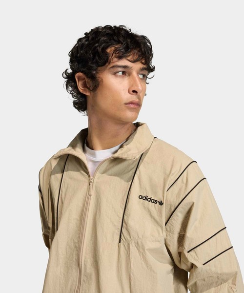 adidas(アディダス)の「カットライン トラックトップ / ジャージ / トラックジャケット / アディダスオリジナルス adidas Originals(ジャージ・メンズ・ベージュ・SMALL/LARGE/MEDIUM/XX-LARGE/3XL/X-SMALL/X-LARGE)」の3枚目の写真