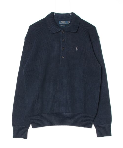 POLO RALPH LAUREN(ポロ ラルフ ローレン)の「リラックス フィット ケーブル コットン Polo セーター(ニット/セーター・メンズ・ブルー・M/S/L)」の6枚目の写真
