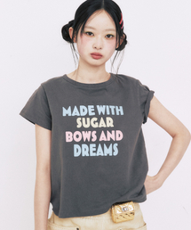 COLOR LETTERING T-SHIRTS_CHARCOAL