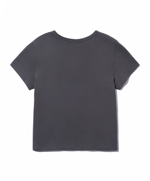 YOUHEE(ユヒ)の「COLOR LETTERING T-SHIRTS_CHARCOAL(Tシャツ/カットソー・レディース・その他・FREE)」の3枚目の写真