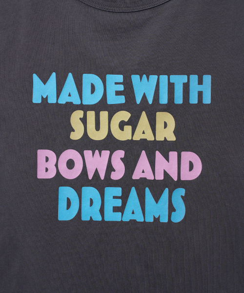 YOUHEE(ユヒ)の「COLOR LETTERING T-SHIRTS_CHARCOAL(Tシャツ/カットソー・レディース・その他・FREE)」の5枚目の写真