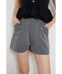 フラップデザインショートパンツ 夏服 秋服