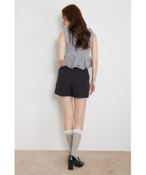 rienda(リエンダ)の「フラップデザインショートパンツ 夏服 秋服(その他パンツ・レディース・ベージュ/ブラック/グレー・X-SMALL/MEDIUM/SMALL)」の6枚目の写真