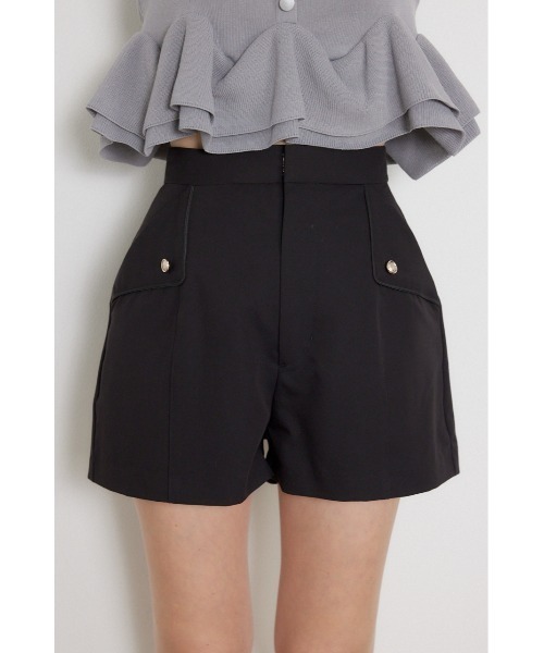 rienda(リエンダ)の「フラップデザインショートパンツ 夏服 秋服(その他パンツ・レディース・ベージュ/ブラック/グレー・X-SMALL/MEDIUM/SMALL)」の11枚目の写真