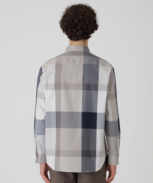 BLACK LABEL CRESTBRIDGE(ブラックレーベル・クレストブリッジ)の「コットンリヨセルクレストブリッジチェックシャツ(シャツ/ブラウス・メンズ・ベージュ系その他2/ホワイト系その他/ブラック/ブルー系その他2・S/M/L/XL)」の8枚目の写真