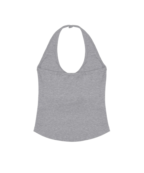NICK&NICOLE(ニックアンドニコール)の「DEEP HALTER TOP_GRAY(Tシャツ/カットソー・レディース・その他・FREE)」の2枚目の写真
