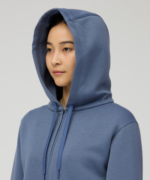 Snow Peak（スノーピーク）の「Snow Peak / Odor Control Zip Parka W's 抗菌・防臭加工ジップパーカー レディース（パーカー・レディース・チャコール/ライトブルー・1/2/3）」の10枚目の写真