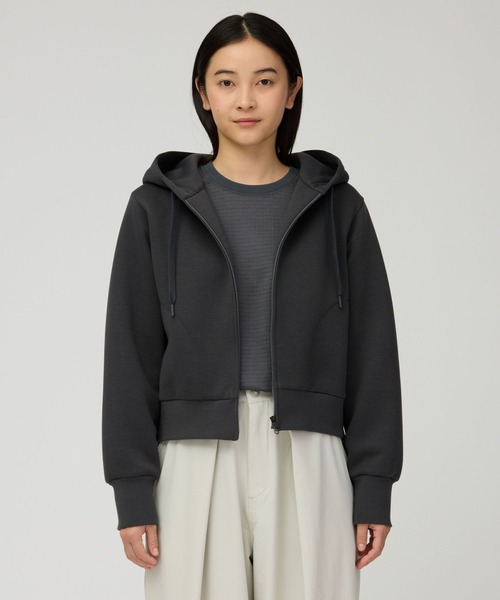 Snow Peak（スノーピーク）の「Snow Peak / Odor Control Zip Parka W's 抗菌・防臭加工ジップパーカー レディース（パーカー・レディース・チャコール/ライトブルー・1/2/3）」の6枚目の写真