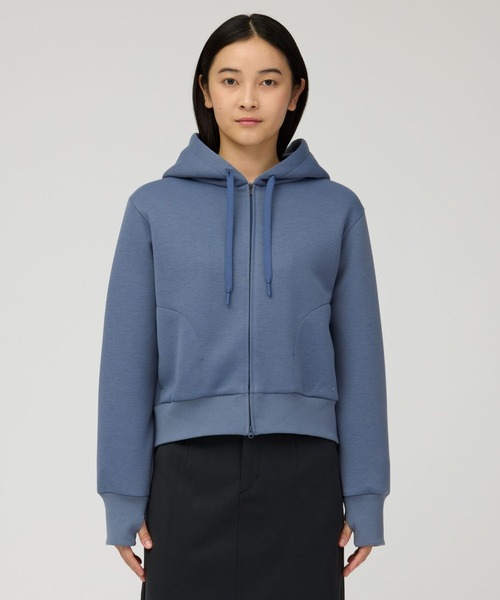 Snow Peak（スノーピーク）の「Snow Peak / Odor Control Zip Parka W's 抗菌・防臭加工ジップパーカー レディース（パーカー・レディース・チャコール/ライトブルー・1/2/3）」の7枚目の写真