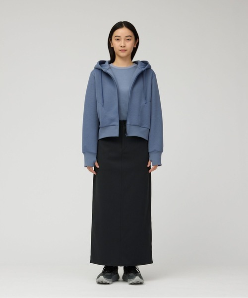 Snow Peak（スノーピーク）の「Snow Peak / Odor Control Zip Parka W's 抗菌・防臭加工ジップパーカー レディース（パーカー・レディース・チャコール/ライトブルー・1/2/3）」の5枚目の写真