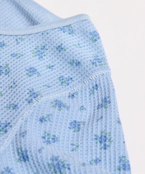 JEMORGAN(ジェーイーモーガン)の「ワッフルフラワー柄 ピグメントハーフスリーブヘンリーT(パック入)(Tシャツ/カットソー・レディース・グレー/グリーン/イエロー/ブルー・FREE)」の15枚目の写真
