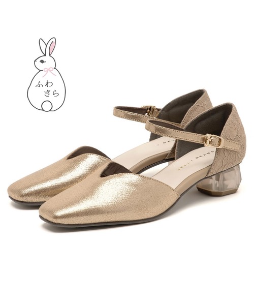 JELLY BEANS(ジェリービーンズ)の「【ふわさら】クリアヒールVカットセパレートパンプス(204-65181)JELLY BEANS(ジェリービーンズ)(パンプス・レディース・ラベンダー/シルバー/ブラック系/ゴールド系その他・23/23.5/24/24.5/22.5)」の15枚目の写真