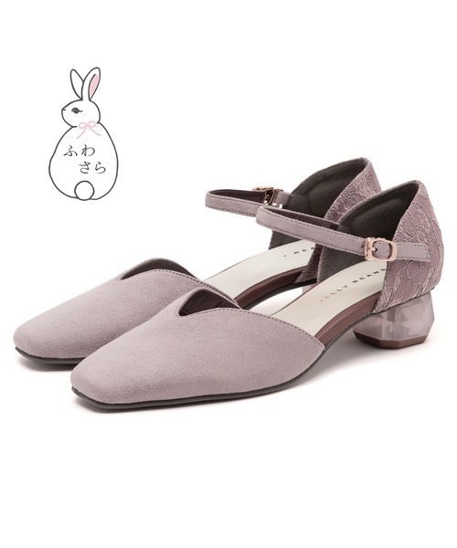 JELLY BEANS(ジェリービーンズ)の「【ふわさら】クリアヒールVカットセパレートパンプス(204-65181)JELLY BEANS(ジェリービーンズ)(パンプス・レディース・ラベンダー/シルバー/ブラック系/ゴールド系その他・23/23.5/24/24.5/22.5)」の13枚目の写真