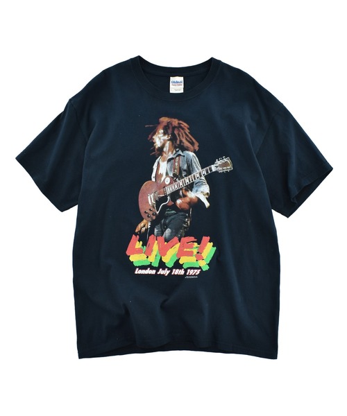LABORATORY R(ラボラトリーアール)の「【USED】GILDAN “Bob Marley” バンド Tシャツ(Tシャツ/カットソー・メンズ・ブラック・LARGE)」の1枚目の写真