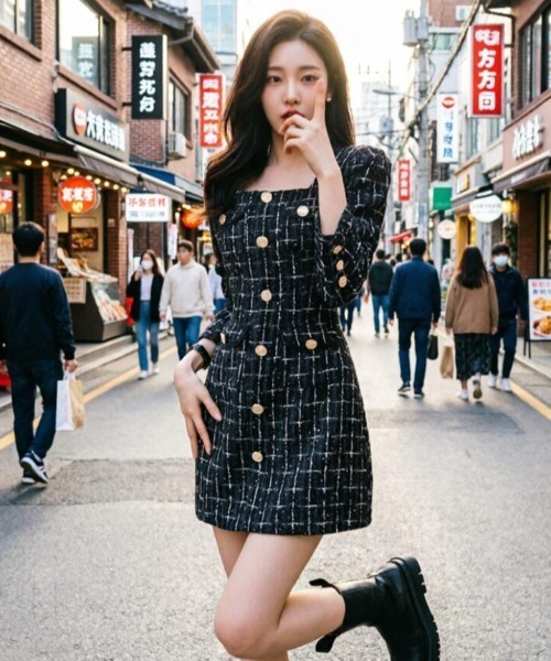semplice(センプリチェ)の「ワンピース(ワンピース・レディース・ブラック・M/L)」の3枚目の写真
