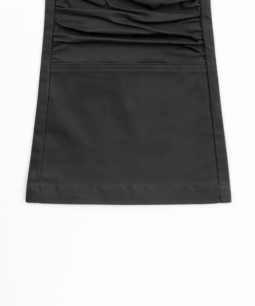 TOFFEE WOMEN(トフィーウィメン)の「Wベルト LOOXP シャーリング bootカットパンツ (BLACK)(その他パンツ・レディース・その他・SMALL/MEDIUM/LARGE)」の5枚目の写真