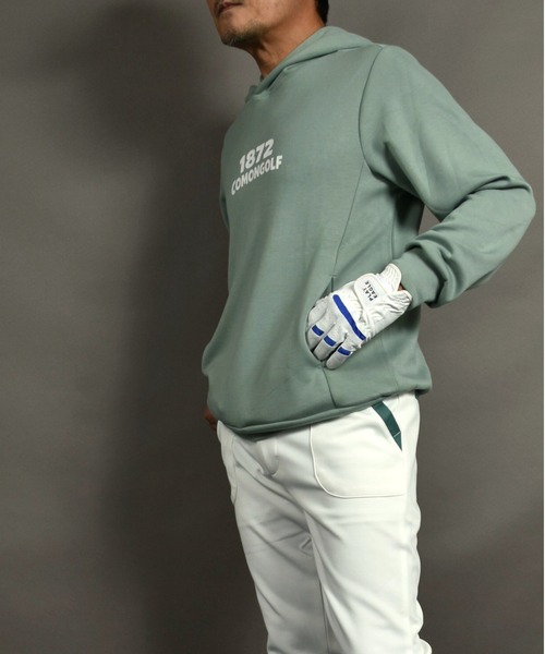 COMON GOLF(コモンゴルフ)の「エアーポンチ 軽量ストレッチ ゴルフプルオーバーパーカー(パーカー・メンズ・ピンク/グリーン/ベージュ・XXXL/M/XXL/XL/L)」の17枚目の写真
