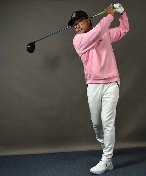 COMON GOLF(コモンゴルフ)の「エアーポンチ 軽量ストレッチ ゴルフプルオーバーパーカー(パーカー・メンズ・ピンク/グリーン/ベージュ・XXXL/M/XXL/XL/L)」の21枚目の写真