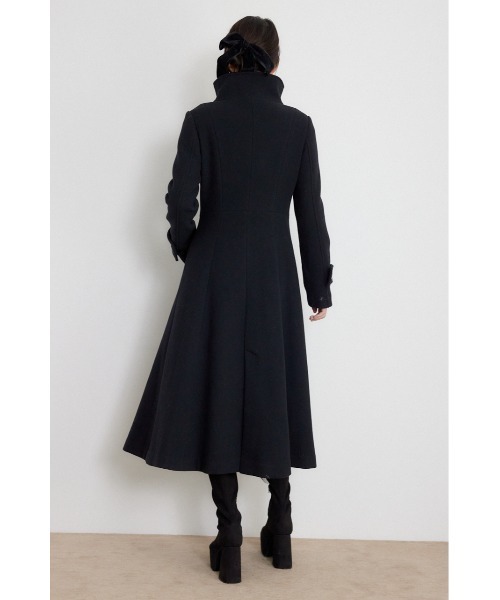 rienda(リエンダ)の「【AW先行アイテム】26オーバーネックシンデレララインコート 秋服 冬服(ステンカラーコート・レディース・ブラック/キャメル/ベージュ系その他/ブラック系その他・SMALL/MEDIUM)」の7枚目の写真