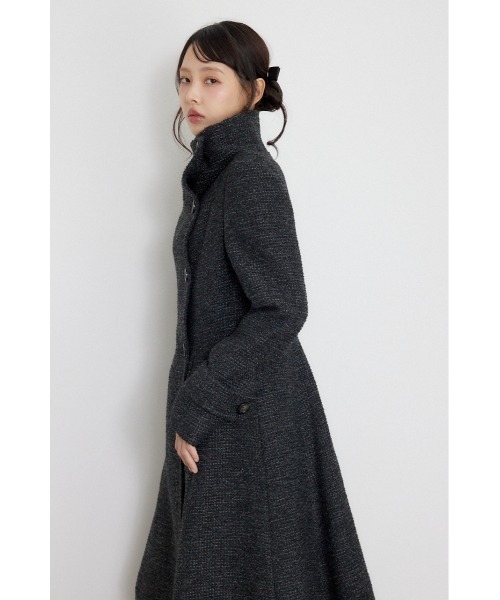 rienda(リエンダ)の「【AW先行アイテム】26オーバーネックシンデレララインコート 秋服 冬服(ステンカラーコート・レディース・ブラック/キャメル/ベージュ系その他/ブラック系その他・SMALL/MEDIUM)」の16枚目の写真