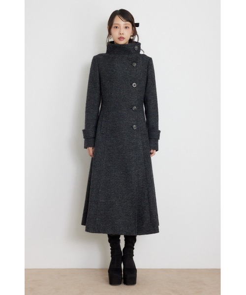 rienda(リエンダ)の「【AW先行アイテム】26オーバーネックシンデレララインコート 秋服 冬服(ステンカラーコート・レディース・ブラック/キャメル/ベージュ系その他/ブラック系その他・SMALL/MEDIUM)」の18枚目の写真