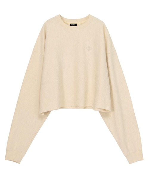 ZUCCa(ズッカ)の「TSURI-BUTSU SWEATSHIRT / スウェット(スウェット・レディース・オフホワイト/ダークグレー・M size)」の6枚目の写真