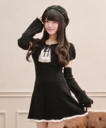 Pal elfy（パルエルフィー）の「ケーブルニットワンピースセット（ワンピース）」