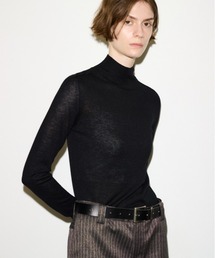 THROW WOOL BLEND HG H/N TOPS ウールブレンドハイゲージホルターネックトップス 秋服 冬服