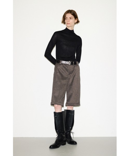 SLY（スライ）の「THROW WOOL BLEND HG H/N TOPS ウールブレンドハイゲージホルターネックトップス 秋服 冬服（ニット/セーター・レディース・レッド/ライトブルー/杢グレー/ブラック・FREE）」の6枚目の写真