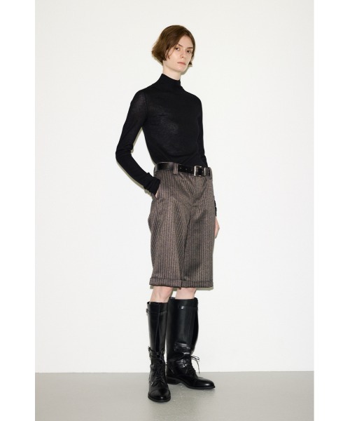 SLY（スライ）の「THROW WOOL BLEND HG H/N TOPS ウールブレンドハイゲージホルターネックトップス 秋服 冬服（ニット/セーター・レディース・レッド/ライトブルー/杢グレー/ブラック・FREE）」の7枚目の写真