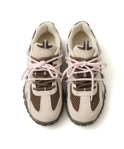 FILA（フィラ）の「FILA ECHAPPE MS LC / フィラ エシャッペ MS LC（スニーカー・レディース・ベージュ・23.5cm/24.0cm/24.5cm/25.0cm/23.0cm）」の2枚目の写真