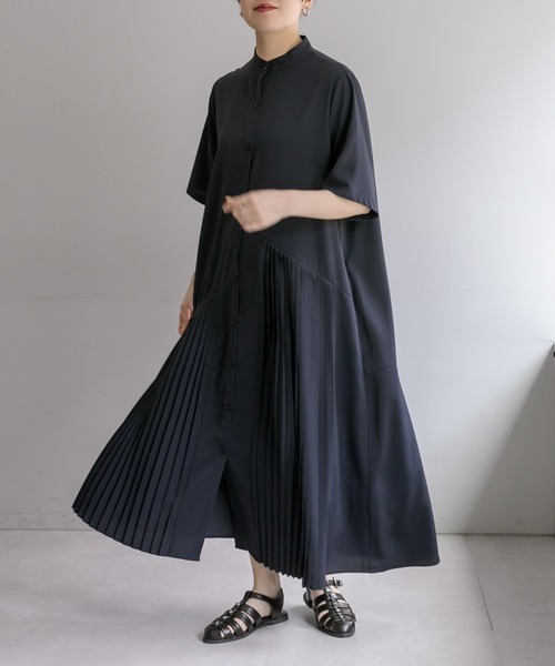 【新品タグ付き】SUMI STYLE ロングワンピース イアパピヨネ セレモニー ブランド古着】【sumi style】7分袖ワンピース（ワンピース）｜ear