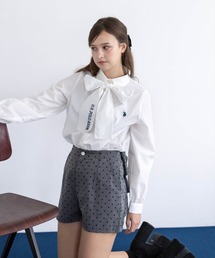 U.S. POLO ASSN. | 【U.S. POLO ASSN.】clear 別注 刺繍入りリボンタイ付きシャツブラウス(シャツ/ブラウス)
