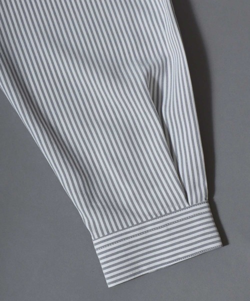 ANPAS(アンパス)の「MADE IN JAPAN Reflax(R)Long-Sleeve Stripe Shirt /日本製 リフラクス 長袖 ストライプシャツ メンズ トップス 国産<S-Lサイズ>(シャツ/ブラウス・メンズ・ベージュ/ブルー/グリーン/ブラック・M/S/L)」の19枚目の写真