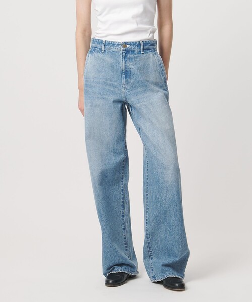 LOEFF(ロエフ)の「<LOEFF>13.5OZ デニム パンツ(デニムパンツ・レディース・ターコイズブルー系・1/0)」の1枚目の写真