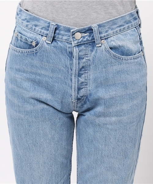 LIMITLESS LUXURY(リミットレスラグジュアリー)の「CRASH DENIM◆(その他パンツ・レディース・サックスブルー/ホワイト・36/38)」の6枚目の写真