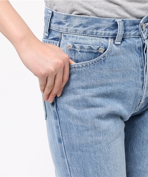 LIMITLESS LUXURY(リミットレスラグジュアリー)の「CRASH DENIM◆(その他パンツ・レディース・サックスブルー/ホワイト・36/38)」の8枚目の写真