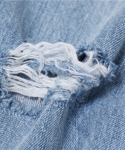 LIMITLESS LUXURY(リミットレスラグジュアリー)の「CRASH DENIM◆(その他パンツ・レディース・サックスブルー/ホワイト・36/38)」の11枚目の写真